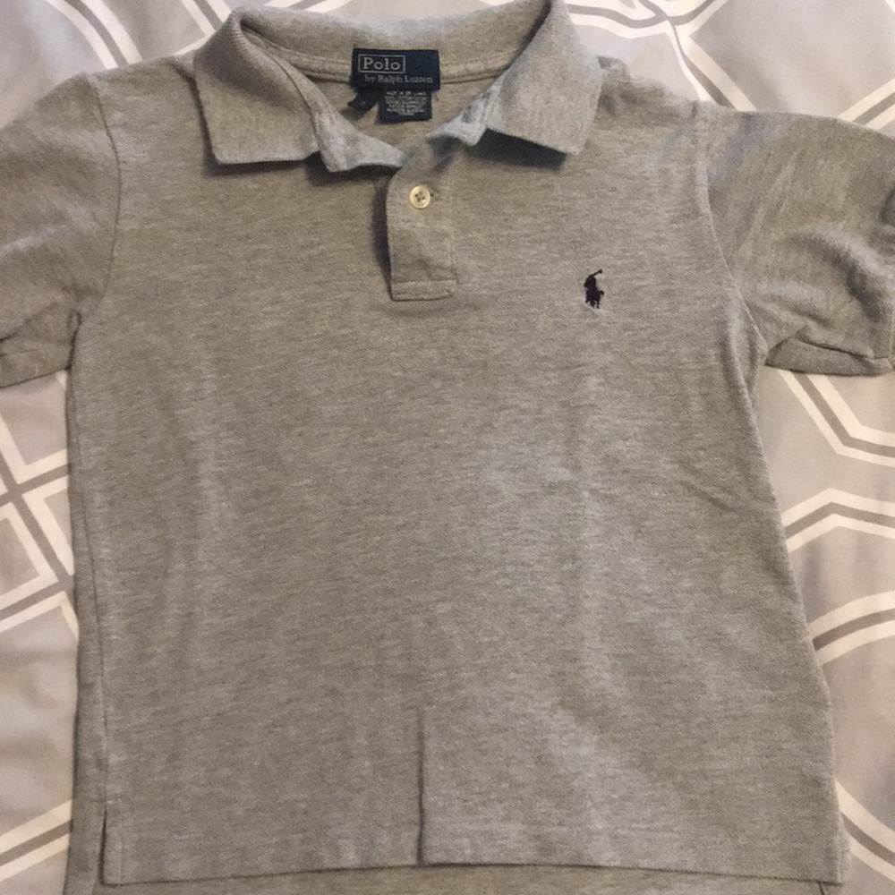 Boys Gray Polo